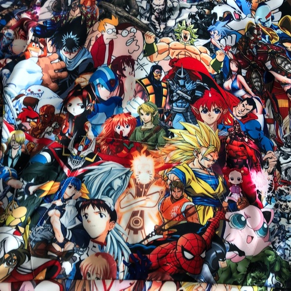 Cartoon/anime mashup sweater - Picture 3 of 3